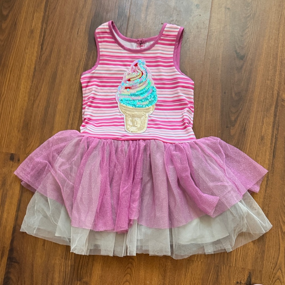 Pastourelle Pink and Purple Ice Cream Dress
